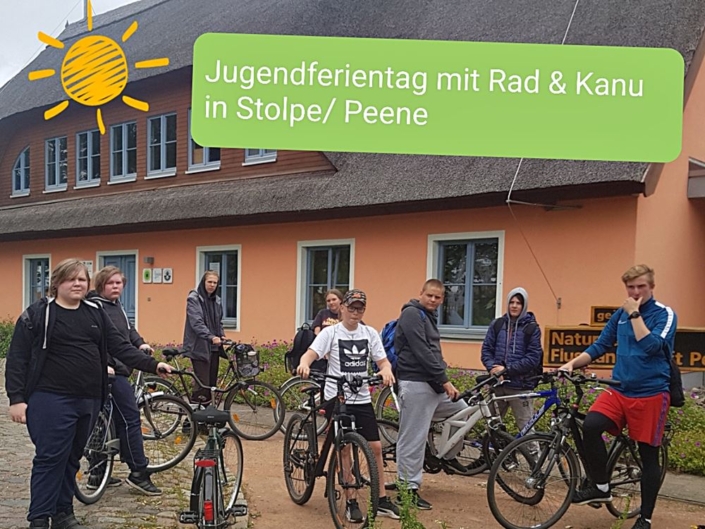 Mit dem Fahrrad nach Stolpe zum Informationszentrum Naturpark Flusslandschaft Peenetal