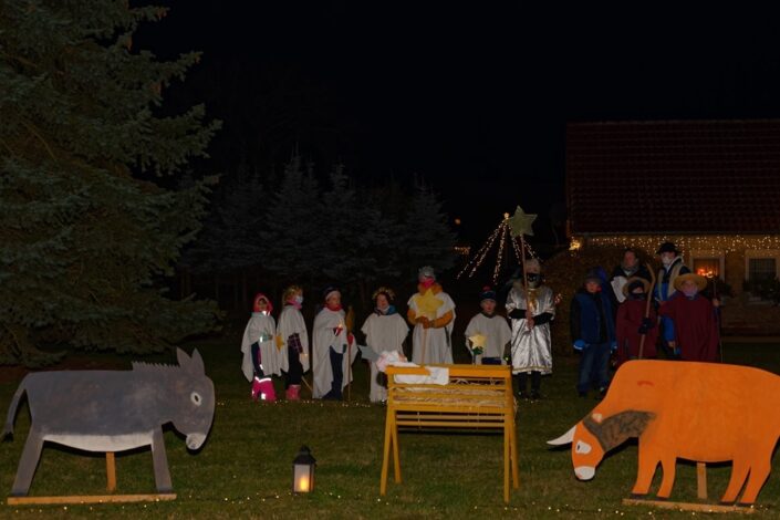 Unterwegs mit dem Weihnachtslicht am 04.12.2020 in Krien