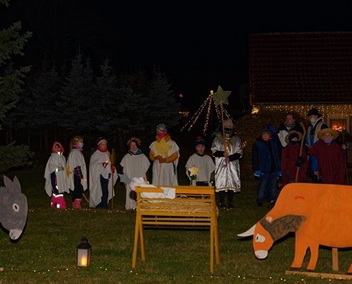 Unterwegs mit dem Weihnachtslicht am 04.12.2020 in Krien