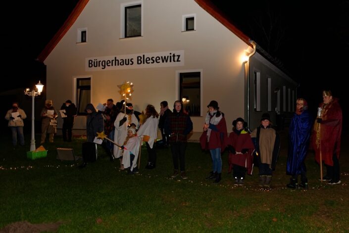 Unterwegs mit dem Weihnachtslicht am 09.12.2020 in Blesewitz