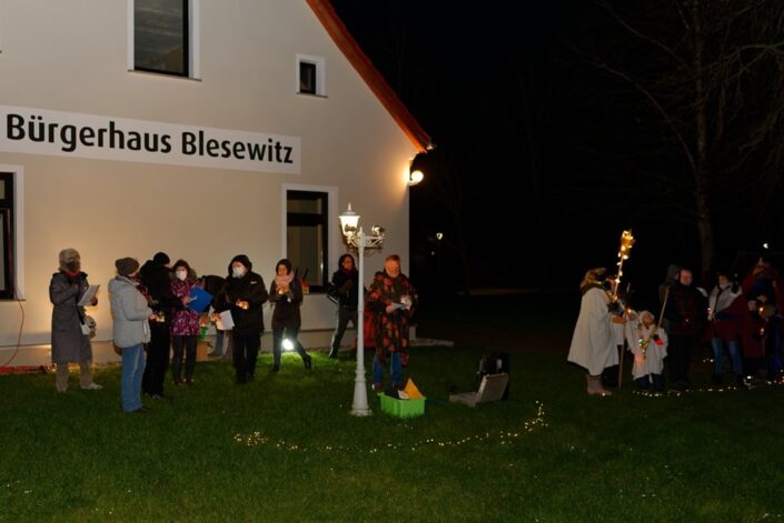 Unterwegs mit dem Weihnachtslicht am 09.12.2020 in Blesewitz