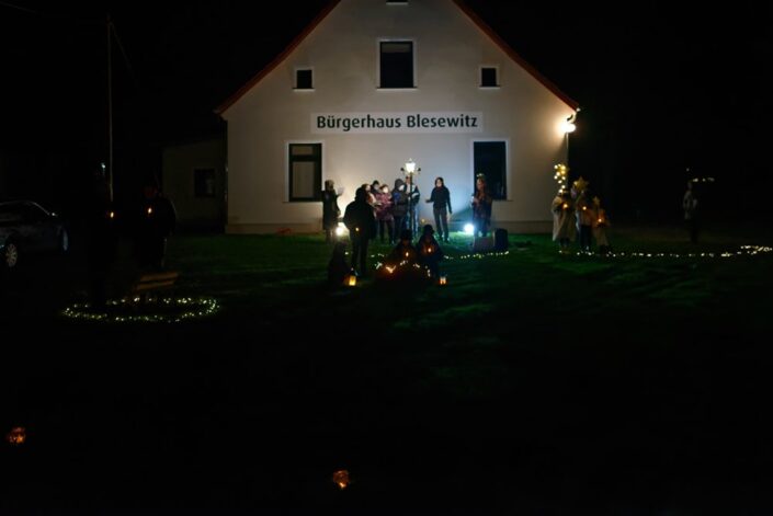 Unterwegs mit dem Weihnachtslicht am 09.12.2020 in Blesewitz