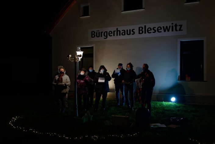 Unterwegs mit dem Weihnachtslicht am 09.12.2020 in Blesewitz