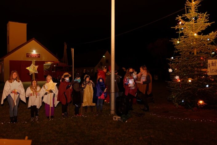 Unterwegs mit dem Weihnachtslicht am 11.12.2020 in Iven