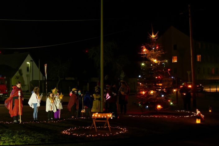 Unterwegs mit dem Weihnachtslicht am 11.12.2020 in Iven