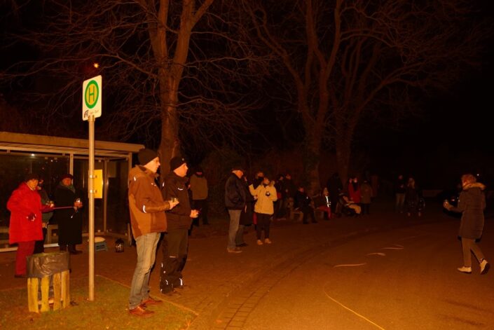 Unterwegs mit dem Weihnachtslicht am 11.12.2020 in Iven