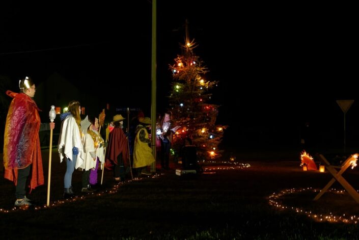 Unterwegs mit dem Weihnachtslicht am 11.12.2020 in Iven