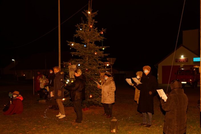 Unterwegs mit dem Weihnachtslicht am 11.12.2020 in Iven