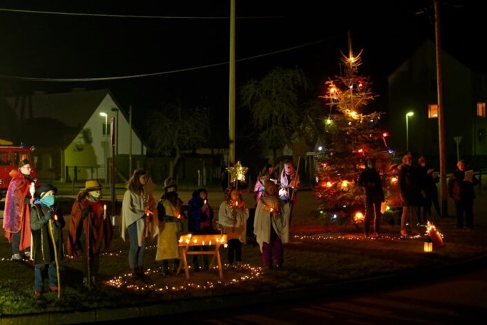 Unterwegs mit dem Weihnachtslicht am 11.12.2020 in Iven