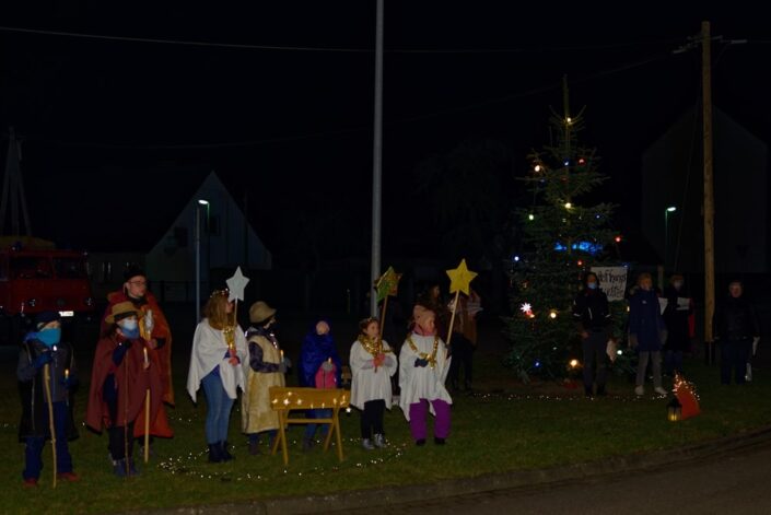 Unterwegs mit dem Weihnachtslicht am 11.12.2020 in Iven