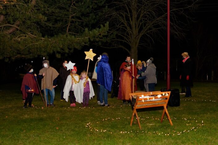 Unterwegs mit dem Weihnachtslicht am 16.12.2020 in Krusenfelde