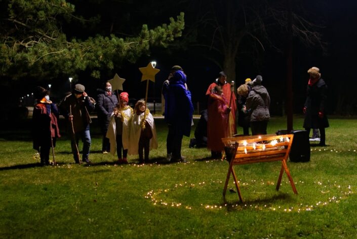 Unterwegs mit dem Weihnachtslicht am 16.12.2020 in Krusenfelde