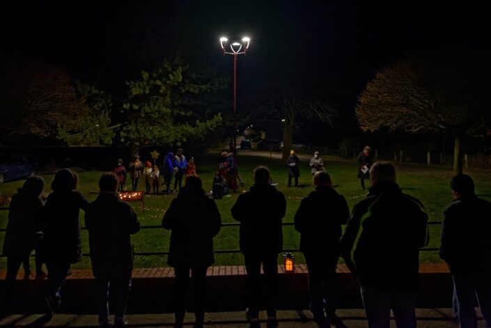 Unterwegs mit dem Weihnachtslicht am 16.12.2020 in Krusenfelde