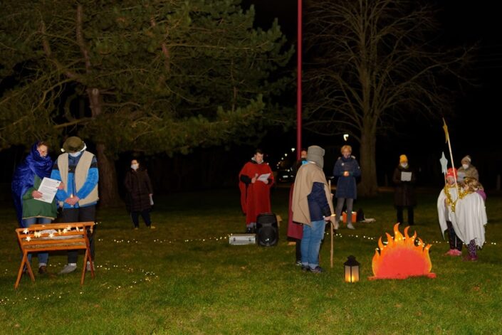 Unterwegs mit dem Weihnachtslicht am 16.12.2020 in Krusenfelde