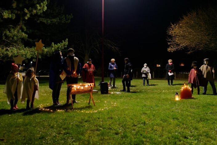 Unterwegs mit dem Weihnachtslicht am 16.12.2020 in Krusenfelde