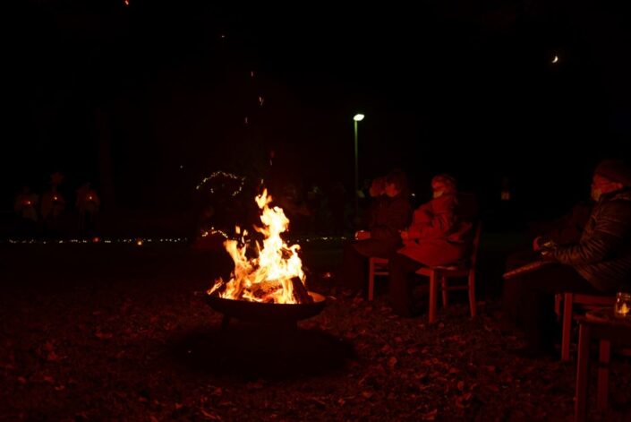 Unterwegs mit dem Weihnachtslicht am 18.12.2020 in Neuendorf B