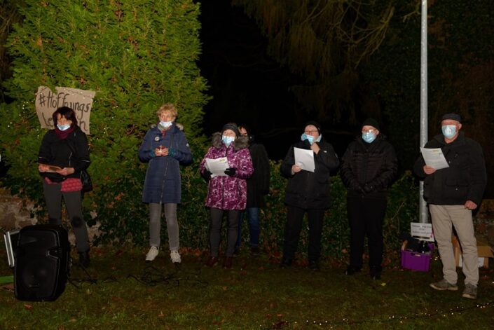 Unterwegs mit dem Weihnachtslicht am 18.12.2020 in Neuendorf B