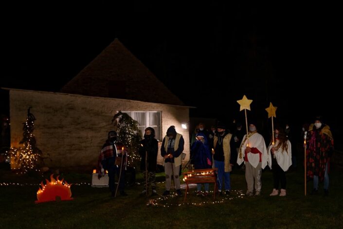 Unterwegs mit dem Weihnachtslicht am 22.12.2020 in Wegezin