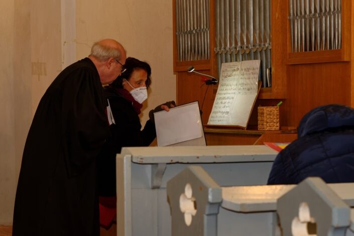 Heiligabend 2020 in der Kirche in Wegezin