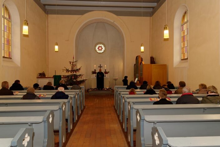 Heiligabend 2020 in der Kirche in Wegezin