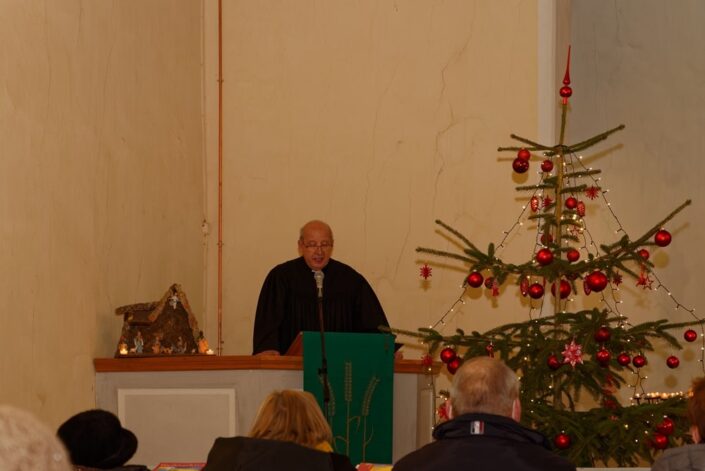 Heiligabend 2020 in der Kirche in Wegezin