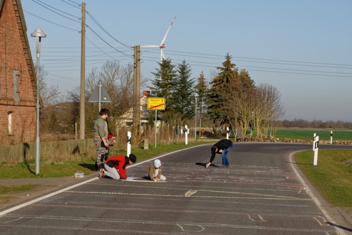 Wegezin um 08:00 mit: Markus, Lucas, Lucy, Alisha, David und Christopher