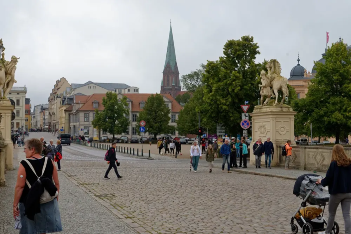 Blick vom Schweriner Schloss Richtung Dom