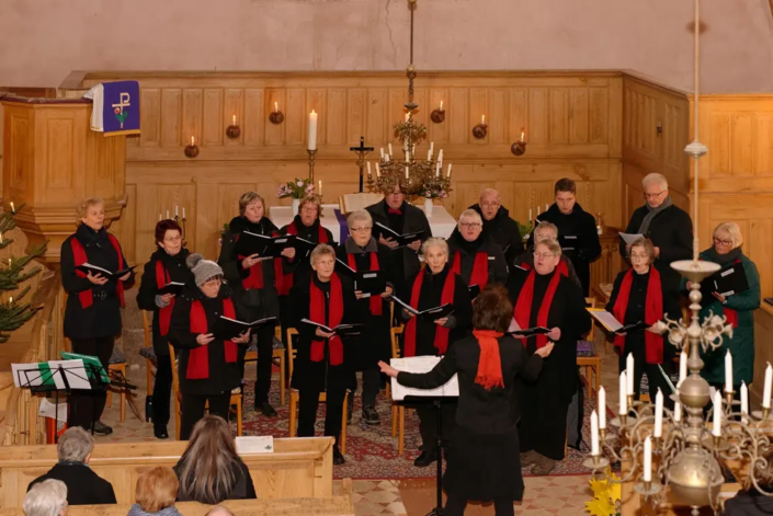 Adventssingen 2022 in Gramzow mit dem Kirchenchor Krien/Iven