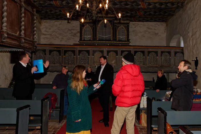 Übergabe Förderbescheid des Landes Mecklenburg-Vorpommern an die Kirche in Iven