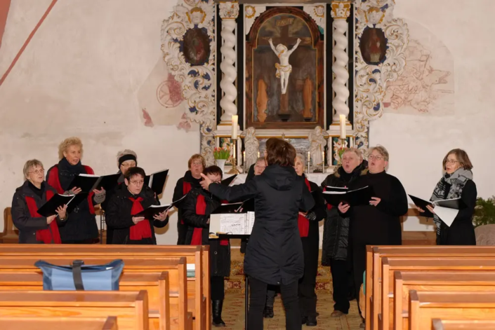 Der Kirchenchor Krien/Iven im Gottesdienst am 15. Januar 2023