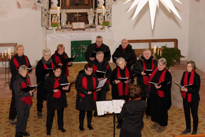 Der Kirchenchor Krien/Iven zur Einführung der Kirchengemeinderäte im Januar 2023