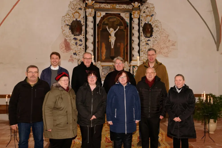 (hinten v.li.)Pastor Helge Jörgensen, Ronald Schulz, Kristine Fischer, Thomas Offer (vorne v.li.)Dietmar Zirzow, Brigitte Pommerrenke, Michaela Säger, Diane Marczak, Burkhard Fröhlich, Jana Breitsprecher (Nicht auf dem Bild: Anett Rost, Susanne Ulrich & Irmtraut Berndt)