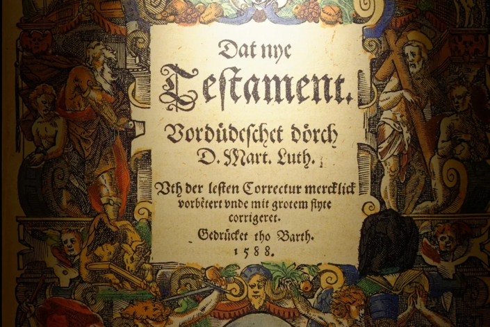 Einband der Barther Bibel von 1588