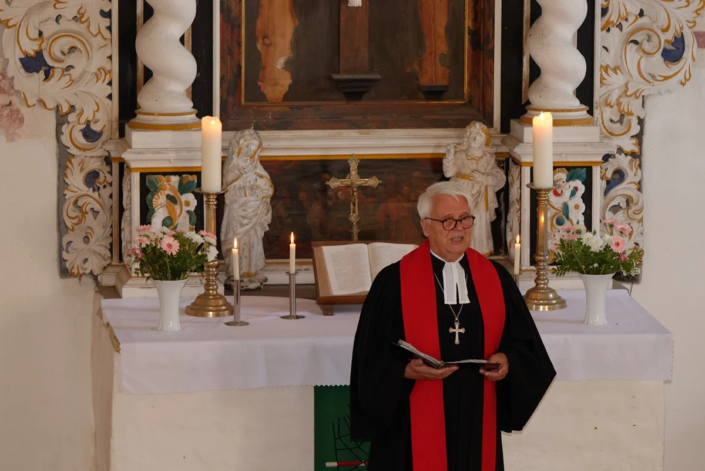 Probst Andreas Haerter zur Verabschiedung von Pastor Helge Jörgensen in Krien am 10.09.2023