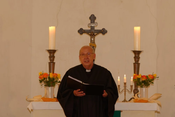 Burkhard Fröhlich zum Erntedank in Wegezin