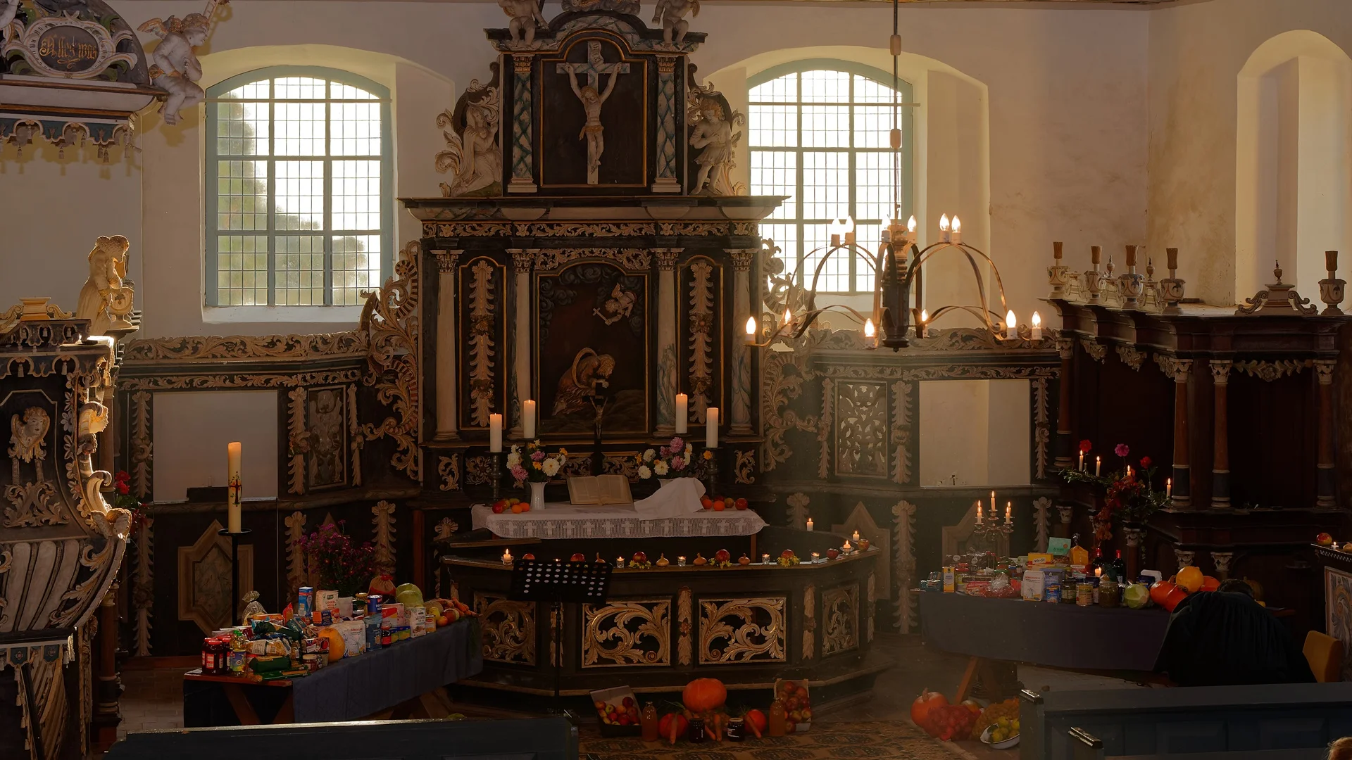 Kirche in Iven zum Erntedank 2025