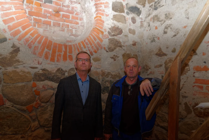 Udo Griwahn und Pastor Rupert Schröder
